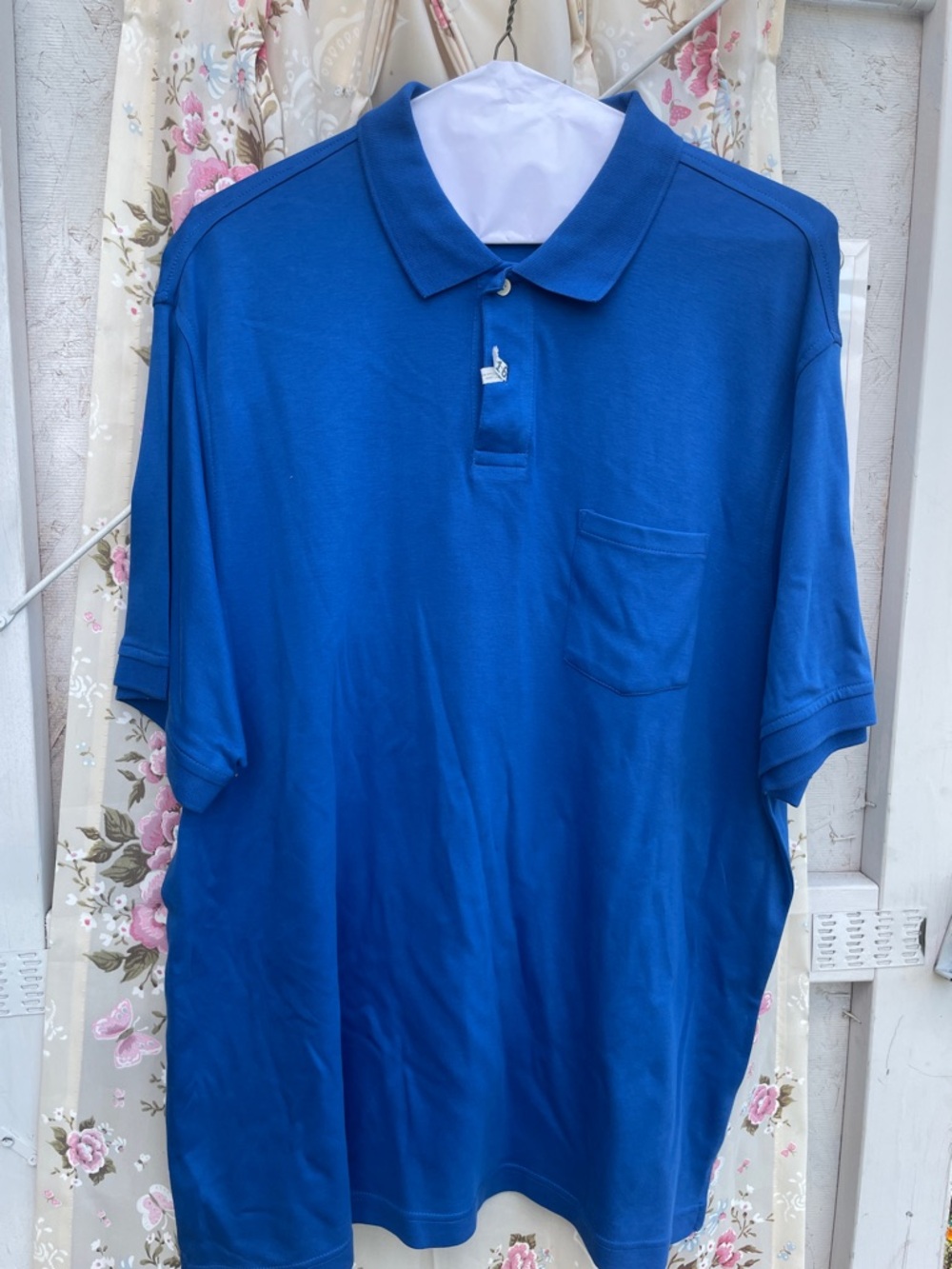 Roundtree & Yorke Royal Blue Polo with Chest Pocket